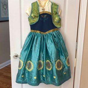 Disney Store Frozen Fever Anna Dress Size 9/10